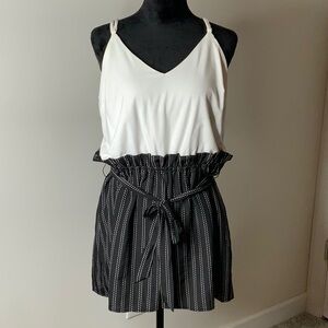 Charlotte Russe Tank Top Short Romper Size XL